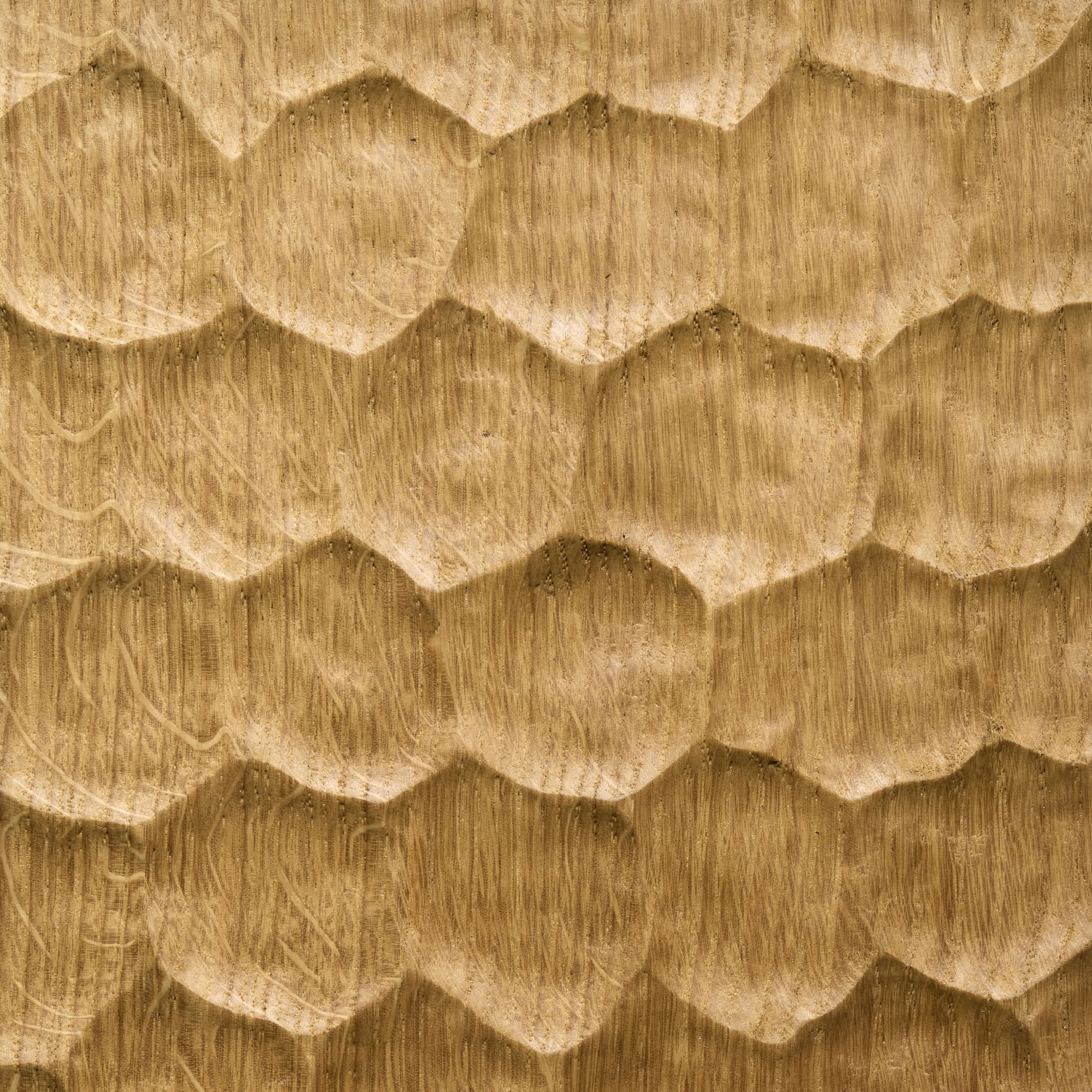 hand carved hammered oak